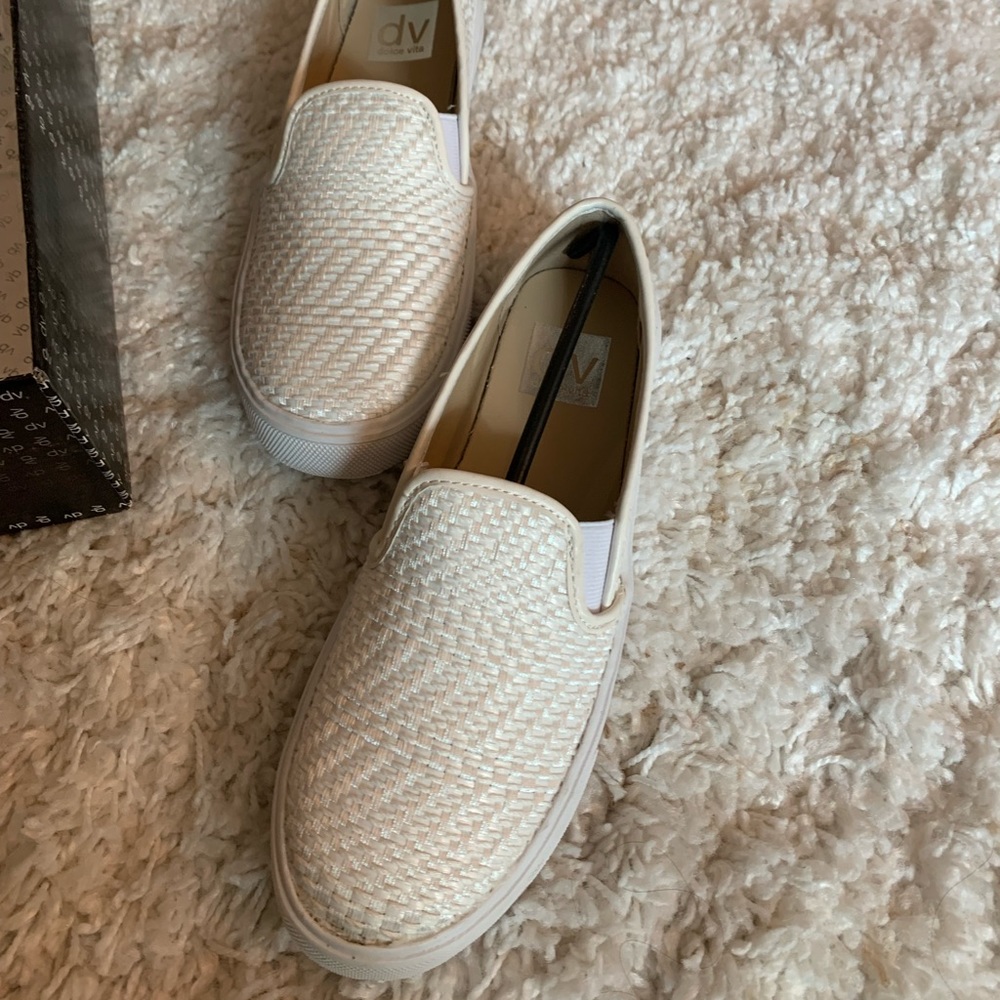 DOLCE VITA White Slip on Sneakers